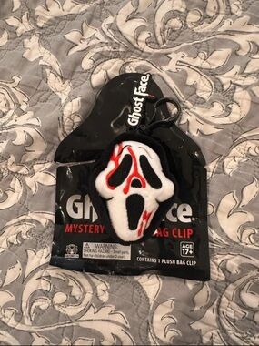 Ghost Face Bloody Face Plush Bag Charm